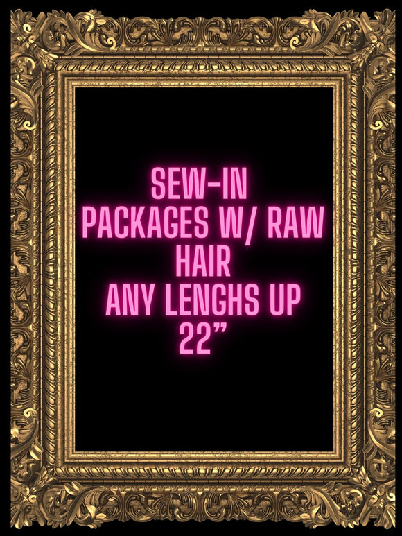 Sew-In  Package W/Raw Hair
